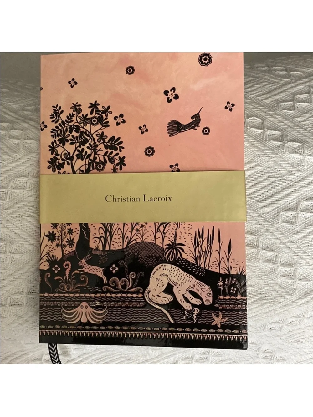 Christian Lacroix Bois Paradis Pink and Black Botanical & Wildlife Journal ~ NWT